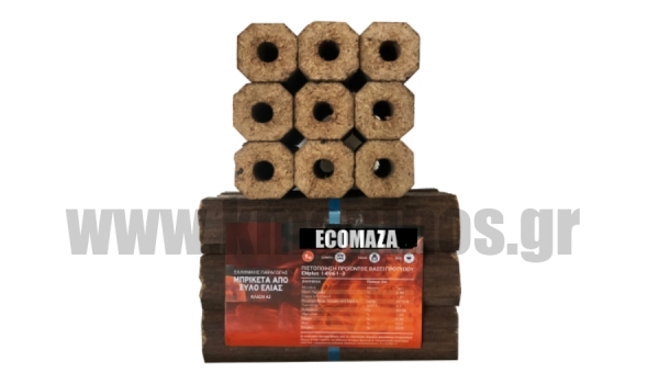 Briquettes - Μπρικέτες ξυλου - Ecomaza Messinia