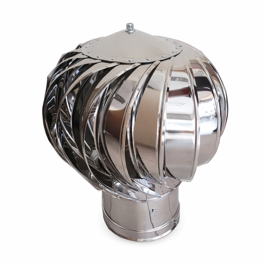 Αιολικό Καπέλο Τζακιού Ανοξείδωτο
