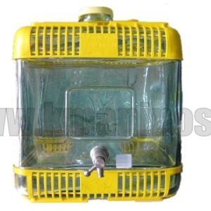 Νταμιτζάνα Γυάλινη τετράγωνη με κάνουλα 10Lt - 15Lt - 20Lt