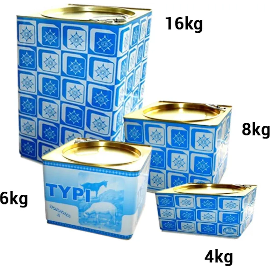 Δοχεία Τυριού 4,7,8,17kg