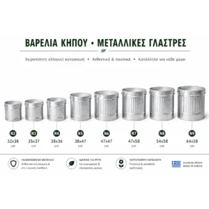 Δοχεία Γαλβανιζέ - Μεταλλικές Γλάστρες (Βαρέλια Κήπου)