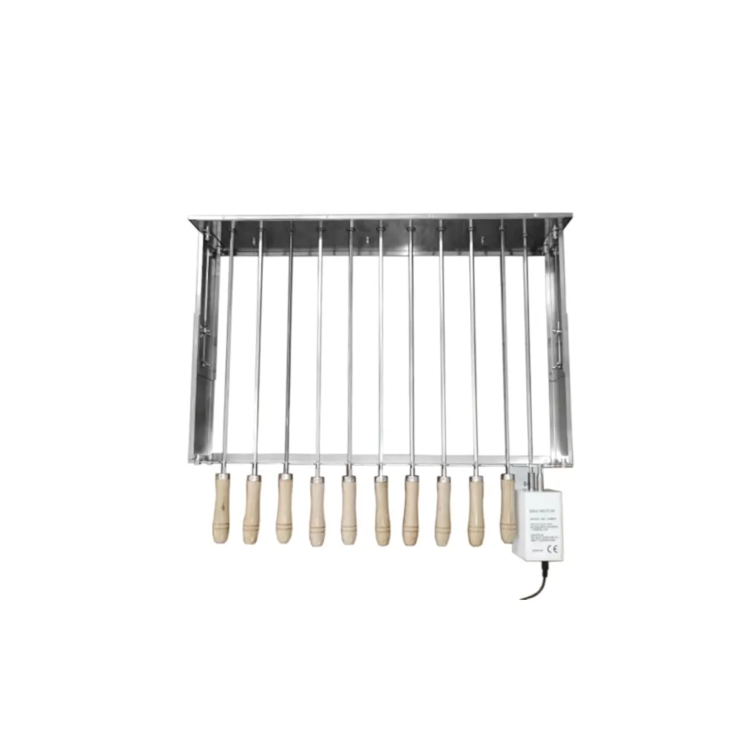 Μηχανισμός φουκούς ψησταριάς οριζόντιος για 11 σούβλες (μοτέρ γραβιέρας)