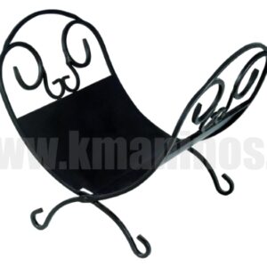 Ξυλιέρα Μαύρη Ματ Αναδιπλούμενη