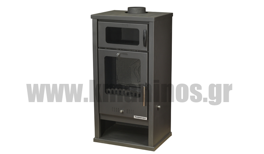 Ξυλόσομπα Μαντεμένια Ενεργειακή με Φούρνο Troy - (Hosseven)