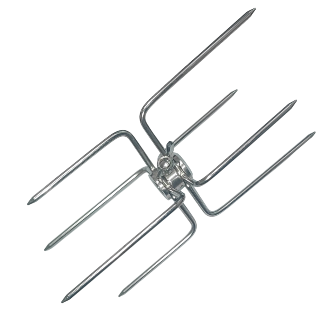 Ψησίματος Τετραπλές Πηρούνες Inox με πεταλούδα Ø12mm - Image 2