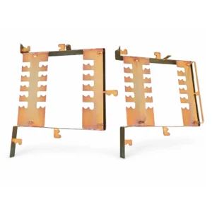 Κουτιαστός Μηχανισμός Διπλού Ατέρμονα Κοχλία Χτιστής Ψησταριάς & Πλαίσια Σούβλας 15 Θέσεων