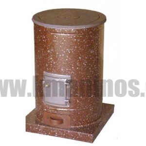 Σόμπα Ξύλου Εμαγιέ - Στρογγυλή No Α