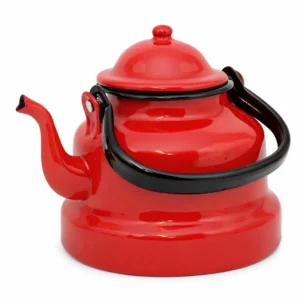 Τσαγιέρα Εμαγιέ Κόκκινη