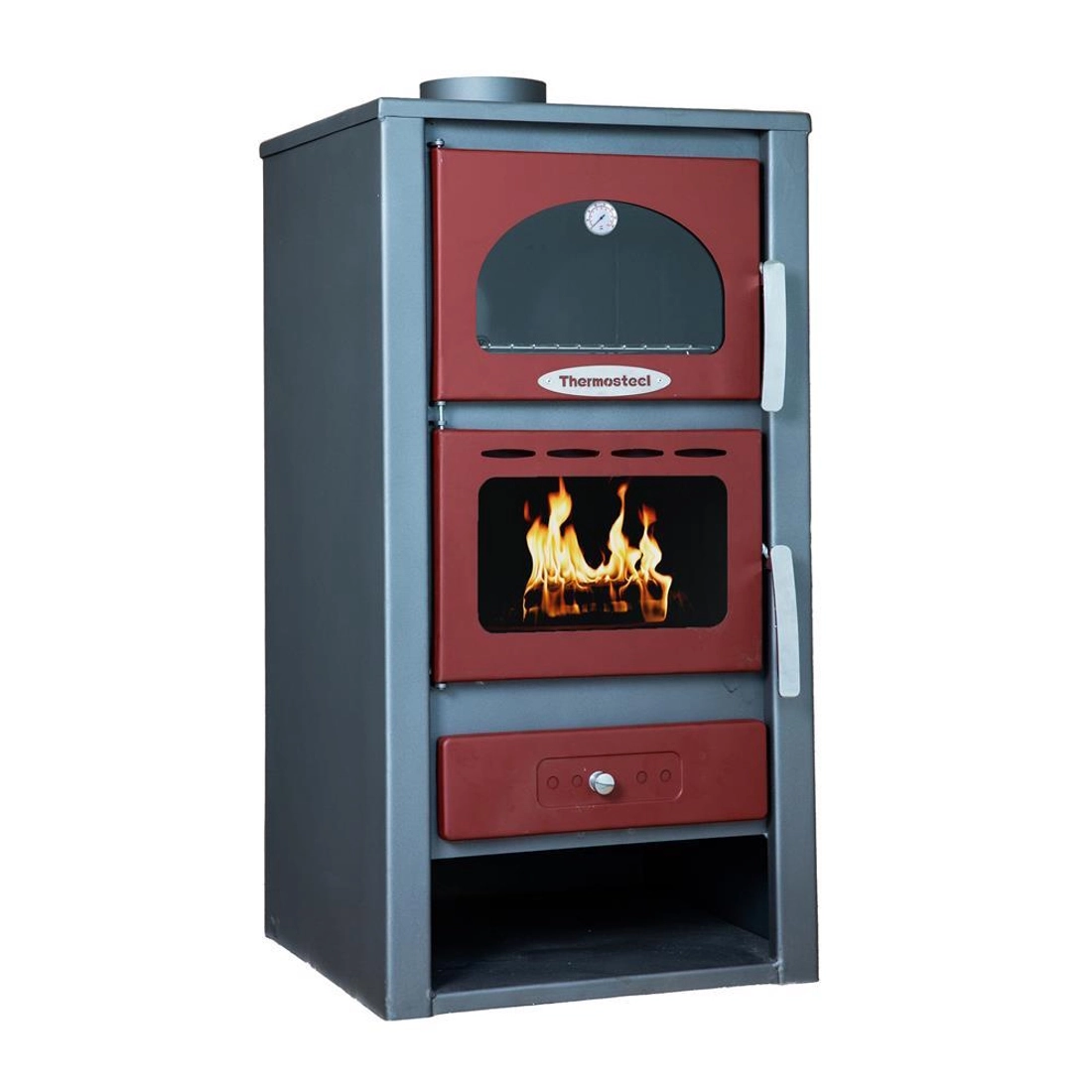 Ενεργειακή Σόμπα Ξύλου με Φούρνο - X60 13,5 kW (Thermosteel) - Image 2