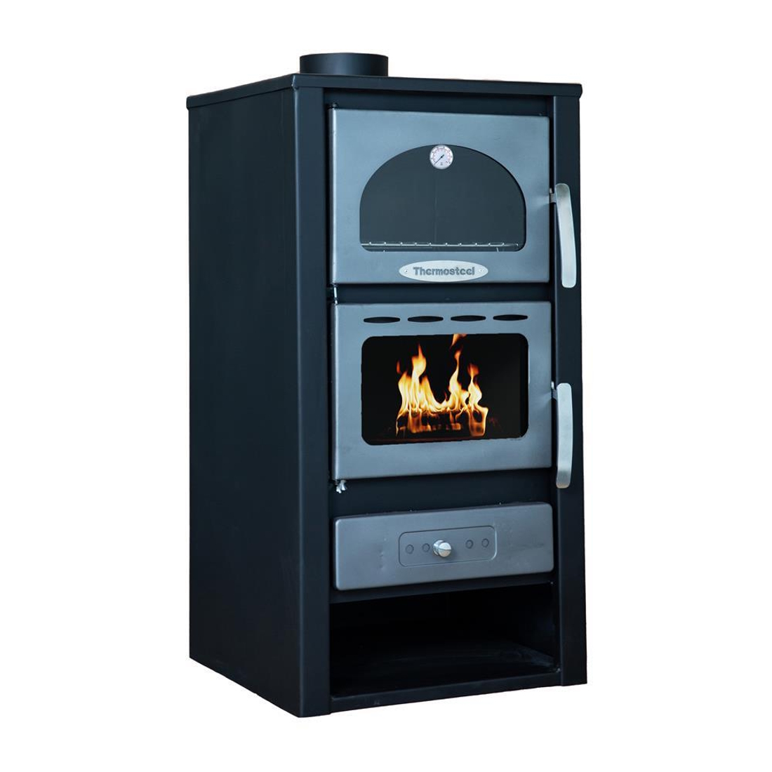 Ενεργειακή Σόμπα Ξύλου με Φούρνο - X60 13,5 kW (Thermosteel)