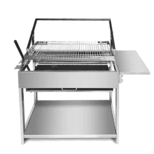 Ψησταριά Καρβουνου Ανοξείδωτη 80x40cm Με Περιστρεφόμενη Σχάρα (Flip)